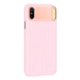 Capa comb holder iphone x rosa