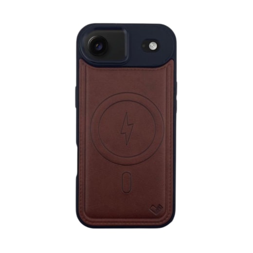 Capa Couro Bolt Magsafe iPhone 17 Air Marrom