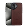 Capa Couro Bolt Magsafe iPhone 17 Marrom