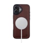Capa Couro Bolt Magsafe iPhone 17 Marrom