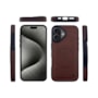 Capa Couro Bolt Magsafe iPhone 17 Marrom