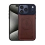 Capa Couro Bolt Magsafe iPhone 17 Pro Marrom