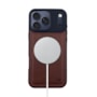 Capa Couro Bolt Magsafe iPhone 17 Pro Marrom