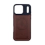 Capa Couro Bolt Magsafe iPhone 17 Pro Marrom