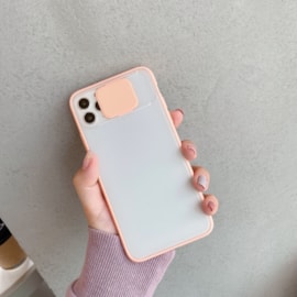 Capa cover up câmera iphone 12 pro max rosa