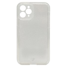 Capa dupla glitter iphone 11 pro max transparente