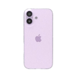 Capa Dupla Glitter Iphone 16 Plus transparente