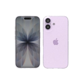Capa Dupla Glitter Iphone 16 Plus transparente