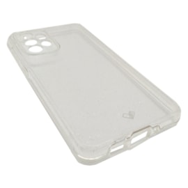 Capa dupla glitter samsung a73 transparente