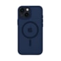 Capa Fosca Magsafe iPhone 15 Plus Azul Marinho