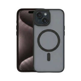 Capa Fosca Magsafe iPhone 15 Plus preta
