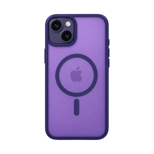 Capa Fosca Magsafe iPhone 15 Plus Roxa