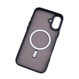 Capa Fosca Magsafe iPhone 16 Plus Preta Capa Fosca Magsafe iPhone 16 Plus Preta