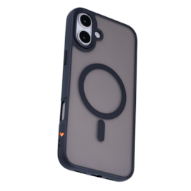 Capa Fosca Magsafe iPhone 16 Plus Preta Capa Fosca Magsafe iPhone 16 Plus Preta