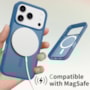 Capa Fosca Magsafe iPhone 17 Pro Azul Marinho