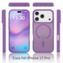 Capa Fosca Magsafe iPhone 17 Pro Roxa
