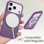 Capa Fosca Magsafe iPhone 17 Pro Roxa
