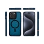 Capa Fosca Magsafe para iPhone 15 Pro azul marinho