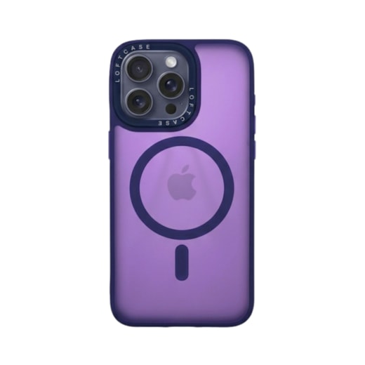 Capa Fosca Magsafe para iPhone 15 Pro Max roxa