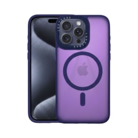 Capa Fosca Magsafe para iPhone 15 Pro Max roxa
