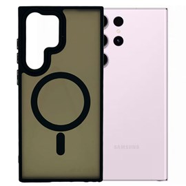 Capa Fosca Magsafe para Samsung S23 Ultra preta