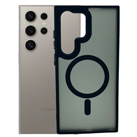 Capa Fosca Magsafe para Samsung S24 ultra preta