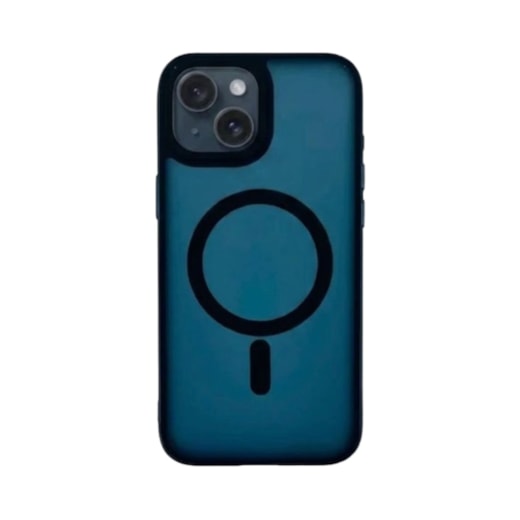 Capa Fosca Magsafe paraiPhone 15 azul marinho