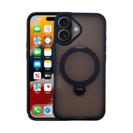 Capa Fosca Stand 360 iPhone 17 Preta