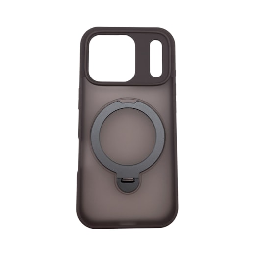 Capa Fosca Stand 360 iPhone 17 Pro Cinza