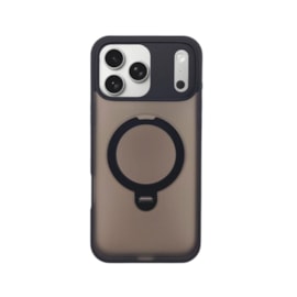 Capa Fosca Stand 360 iPhone 17 Pro Max Preta