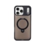 Capa Fosca Stand 360 iPhone 17 Pro Max Preta