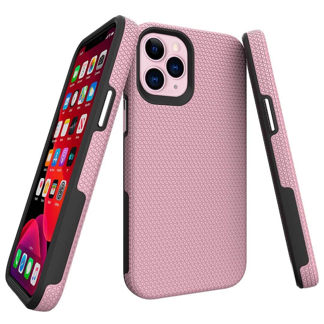Capa hardbox iPhone 12 Mini rosa.