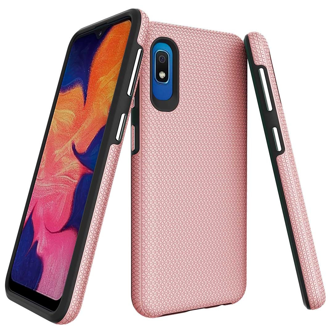 Capa hardbox Samsung A10 rosa.