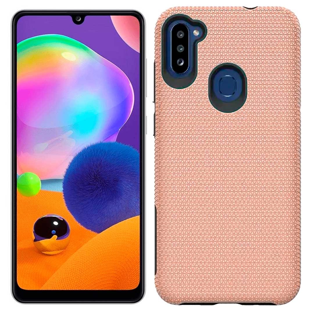 Capa hardbox Samsung A11 rosa.