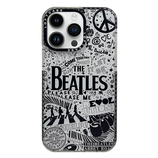 Capa Loft Case iPhone 14 Pro Beatles Black And Whi
