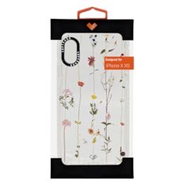 Capa loft case iphone x xs flores minimalistas