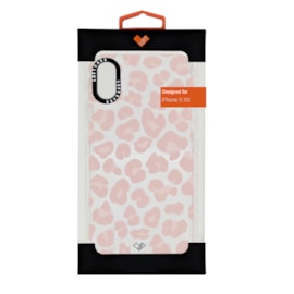 Capa loft case iphone x xs onça rosa