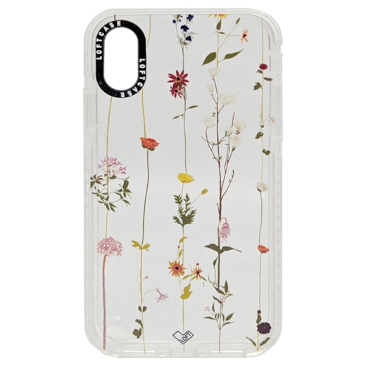 Capa loft case iphone xr flores minimalistas