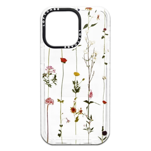 Capa Loft Case para iPhone 14 Pro flores minimalistas