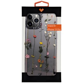 Capa loft case pc frame iphone 13 pro flores minim
