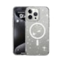Capa Magsafe Glitter iPhone 15 Pro Branca