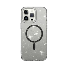 Capa Magsafe Glitter iPhone 15 Pro Preta