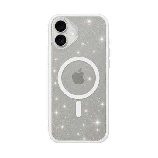 Capa Magsafe Glitter iPhone 17 Branco