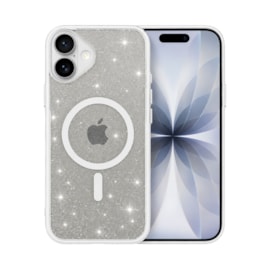 Capa Magsafe Glitter iPhone 17 Branco