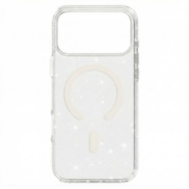 Capa Magsafe Glitter iPhone 17 Pro Branco