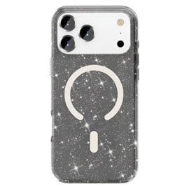 Capa Magsafe Glitter iPhone 17 Pro Max Preto