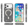 Capa Magsafe Glitter iPhone 17 Pro Preto