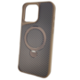 Capa Magstand Listras Iphone 16 Pro Dourada