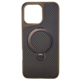 Capa Magstand Listras Iphone 16 Pro Dourada