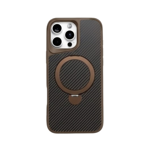 Capa Magstand Listras Iphone 16 Pro Max Dourada